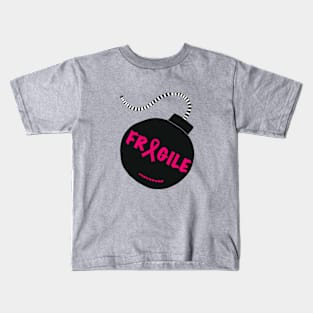 Fragile pink bomb Kids T-Shirt